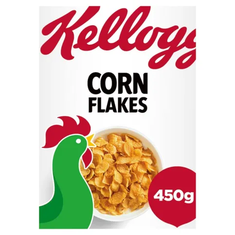 Kellogg's Corn Flakes Breakfast Cereal Pmp 3.49 450g