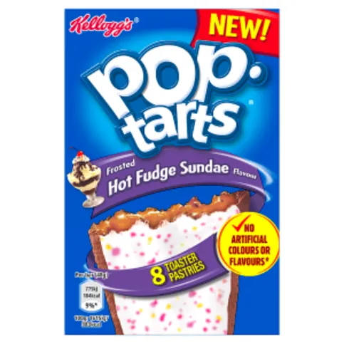 Kellogg's Pop Tarts Frosted Hot Fudge Sundae Flavour 8 x 48g (384g)