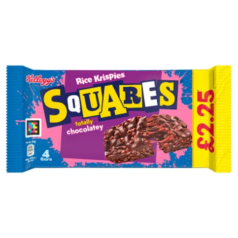 Kellogg's Rice Krispies Squares Totally Chocolatey 4 x 36g (144g)