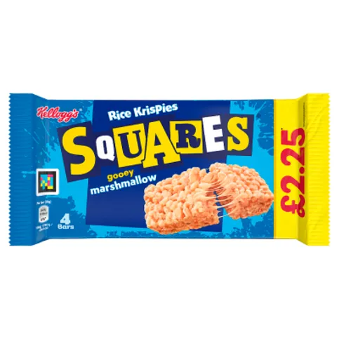 Kellogg's Squares Gooey Marshmallow Rice Krispies Bar 4 x 28g (112g)