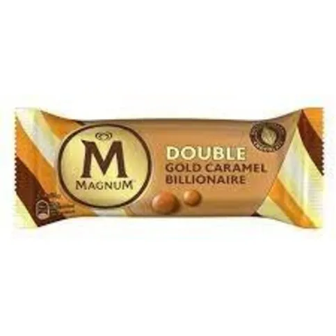Magnum Ice Cream Stick Double Gold Caramel Billionaire 85ml