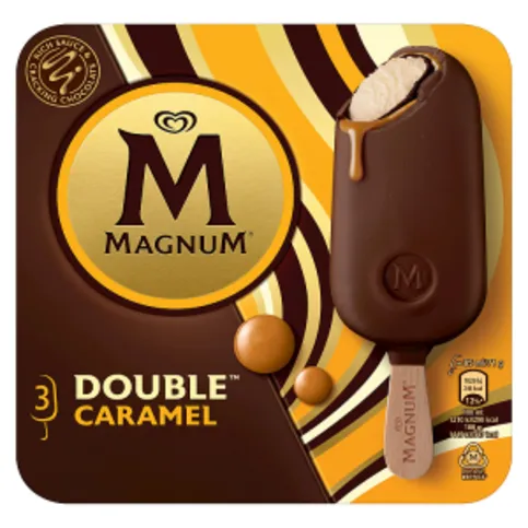 Magnum Ice Cream Sticks Double Caramel 3 x 85 ml