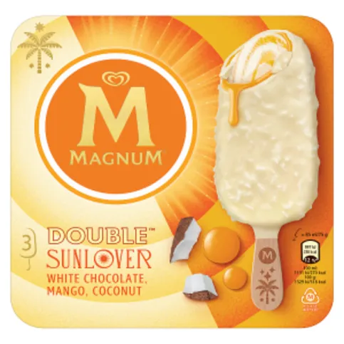 Magnum Ice Cream Sticks Double Sunlover 3 x 85 ml