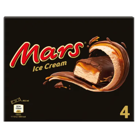 Mars Chocolate Caramel Ice Cream Bars 4 Pack