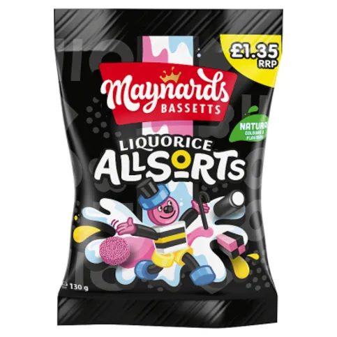 Maynards Bassetts Liquorice Allsorts 130g