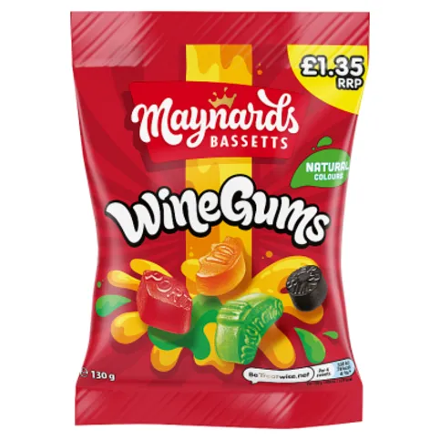 Maynards Bassetts Wine Gums 130g