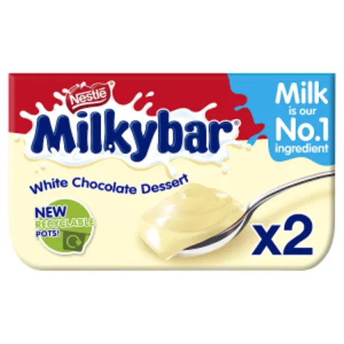 Milkybar White Chocolate Crème Dessert 2 x 65g
