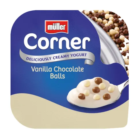 Muller Corner Vanilla With Chocolate Balls 136g
