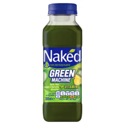 Naked Green Machine Kiwi, Pineapple, Apple & Spirulina Super Smoothie 300ml