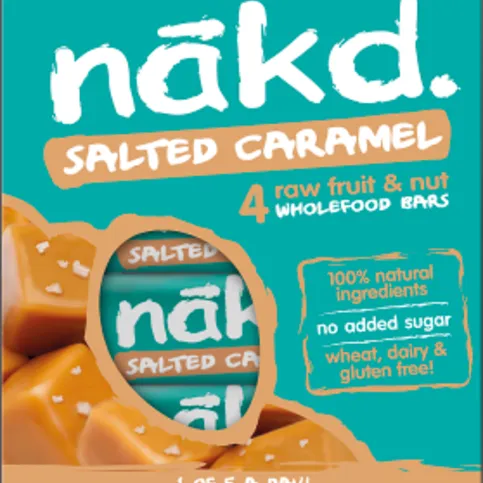 Nakd Salted Caramel Fruit & Nut Bar 4 x 35g