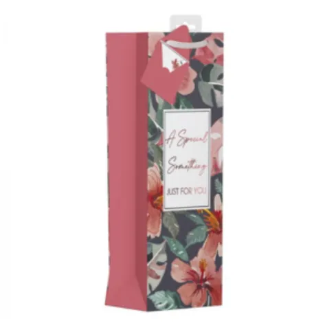 Painted Florals Bottle Bag