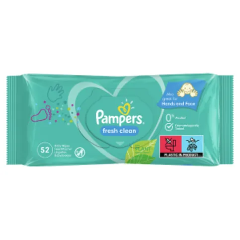 Pampers Fresh Clean Baby Wipes 52 Baby Wet Wipes