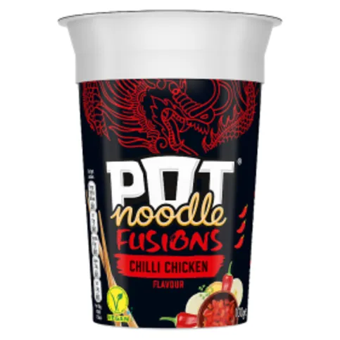 Pot Noodle Chilli Chicken Instant Snack 100g