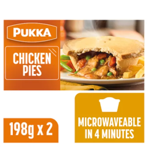 Pukka 2 Chicken Pies 396g