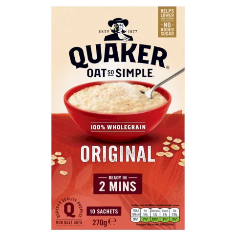 Quaker Oat So Simple Original Porridge 10x27g