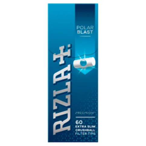 Rizla Polar Blast Extra Slim Tips 60 Pack