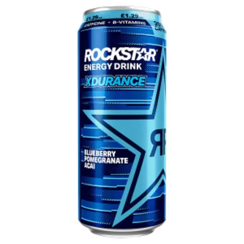Rockstar Xdurance Energy Drink Blueberry Pomegranate Acai 500ml