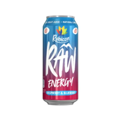Rubicon Raw Energy Raspberry & Blueberry 500ml