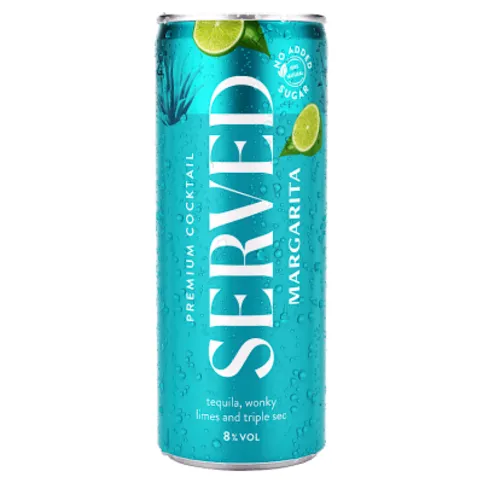 Served Margarita Premium Cocktail 250ml