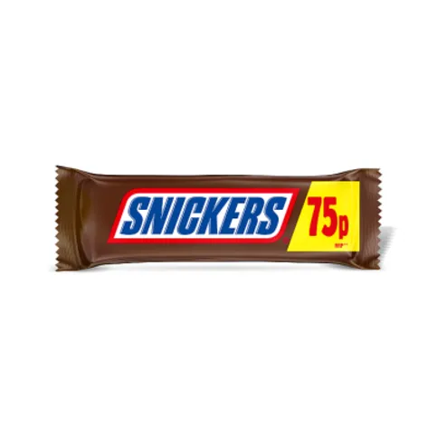 Snickers Caramel, Nougat, Peanuts & Milk Chocolate Snack Bar 48g