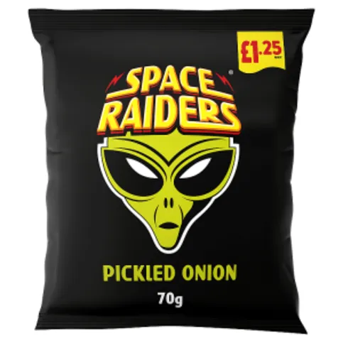 Space Raiders Pickled Onion Flavour Cosmic Corn Snacks 70g