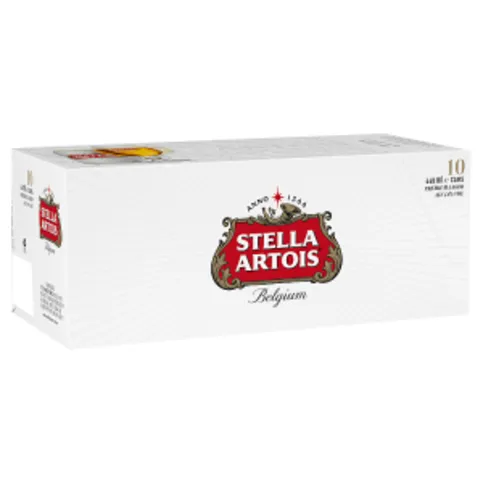 Stella Artois Belgium Premium Lager Beer Cans 10 x 440ml