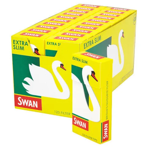 Swan Pre Cut Filter Tips Extra Slim 20 X 120 Filter Tips