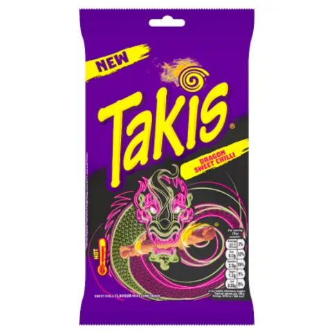 Takis Dragon Sweet Chilli Flavour Fried Corn Snack 100g