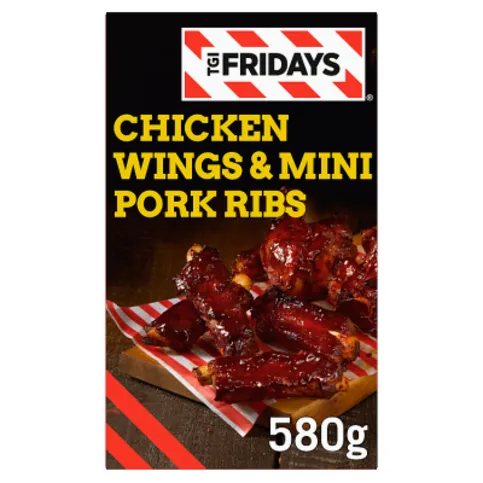 TGI Fridays Chicken Wings & Mini Pork Ribs 580g