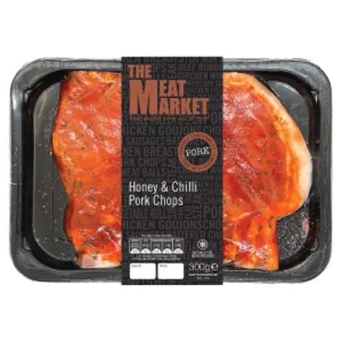 The Meat Market Honey & Chilli Pork Chops 300g