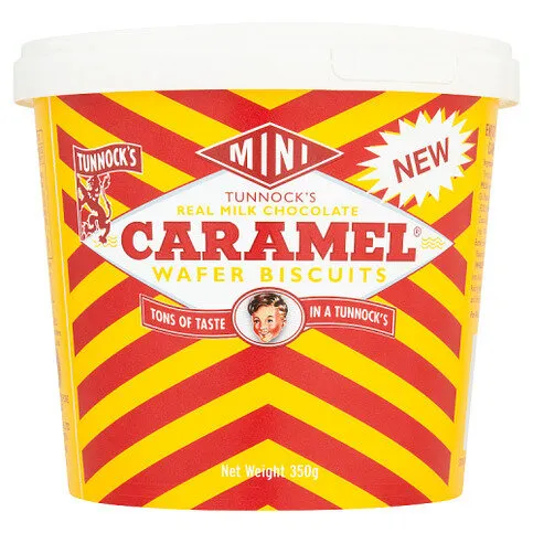 Tunnock's Mini Real Milk Chocolate Caramel Wafer Biscuits 350g