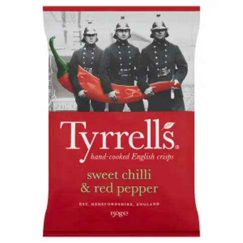Tyrrells Sweet Chilli & Red Pepper Sharing Crisps 150g