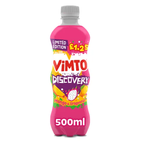 Vimto Discovery Mango & Dragonfruit 500ml