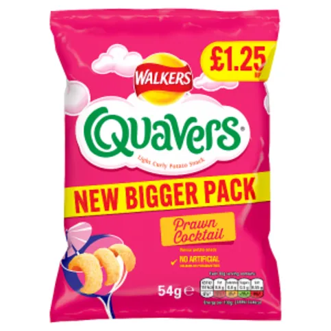 Walkers Quavers Prawn Cocktail Snacks 54g