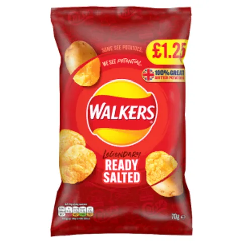 Walkers Ready Salted Crisps 70g