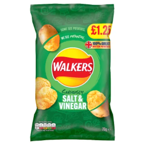 Walkers Salt & Vinegar Crisps 70g