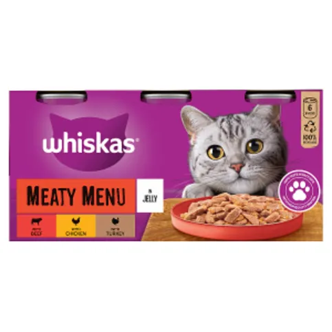 Whiskas Meaty Menu in Jelly 6 x 400g (2.4kg)