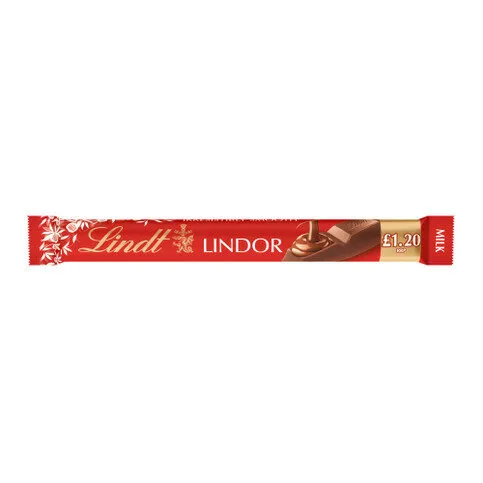 Lindt Lindor Milk Chocolate Treat Bar 38g