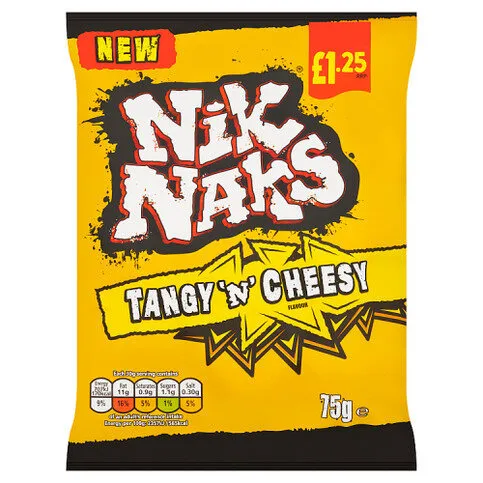 Nik Naks Tangy 'N' Cheesy Flavour 75g