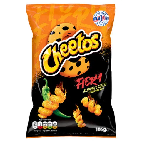 Cheetos Fiery Jalapeno & Cheese Sharing Crisps 105g