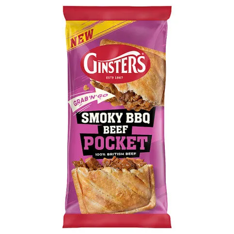 Ginsters Smoky BBQ Beef Pocket 100g
