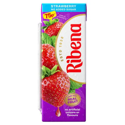 Ribena Strawberry No Added Sugar 250ml