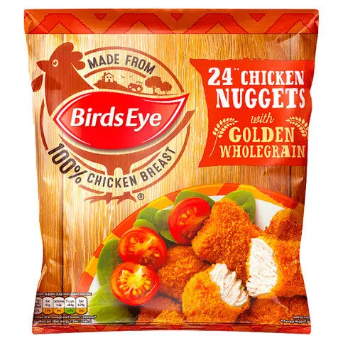 Birds Eye 24 Chicken Nuggets with Golden Wholegrain 379g