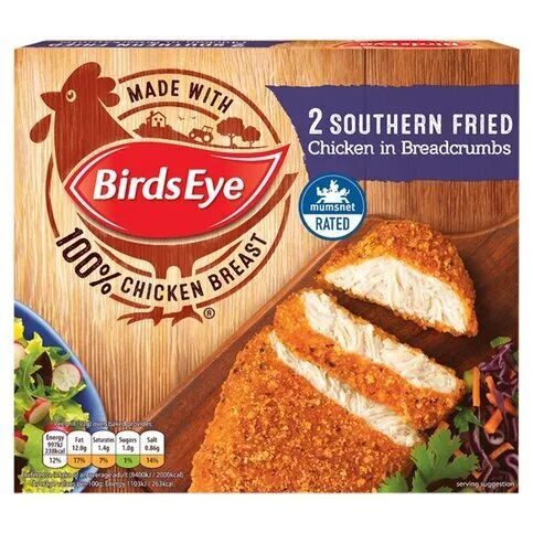 Birds Eye 2 Southern Fried Chicken in Breadcrumbs 180g
