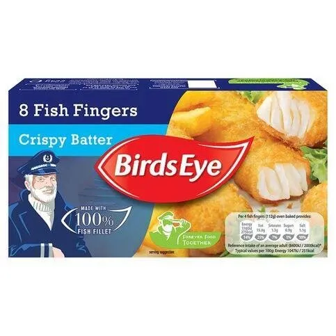 Birds Eye 8 Crispy Batter Fish Fingers 224g
