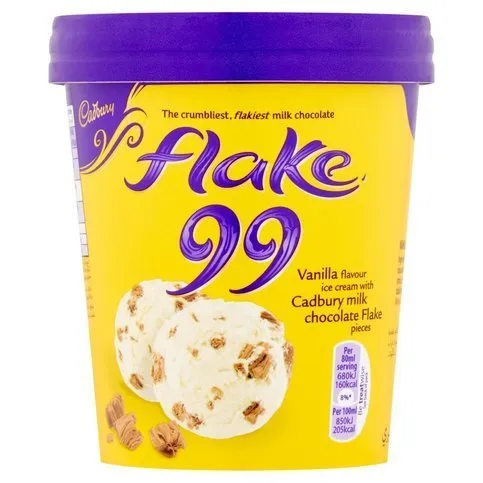 Cadbury Flake 99 Ice Cream Tub 480ml