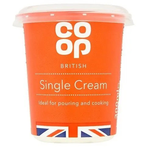 Co-op Fresh Single Cream 300ml