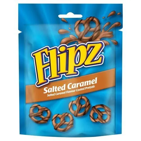 Flipz Pretzels Salted Caramel Flavour Snacks 90g