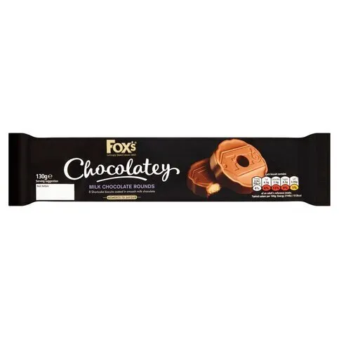 Fox's Fabulous Chocolatey Milk Chocolate Rounds 130g