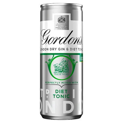 Gordon's Special Dry London Gin and Slimline Tonic 250ml